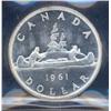 Image 2 : 1 Dollar 1961, ICCS PL-65 Heavy-Cameo