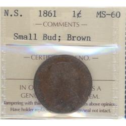 Nova-Scotia 1 Large Cent 1861, ICCS MS-