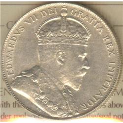 Newfoundland 50 Cents 1909 ICCS certifi