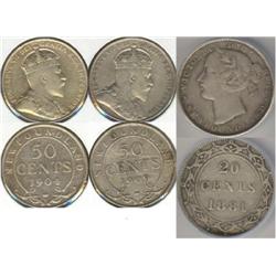 Newfoundland lot of 3 coins, please rea