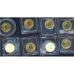 1/20 oz Maple Leaf. Lot of 8 coins