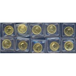 1/10 oz Maple Leaf 1999, Lot of 10