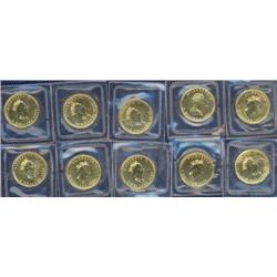 1/10 oz Maple Leaf 1999, Lot of 10