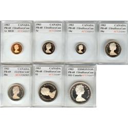 Proof Set 1983 all coins certified ACG