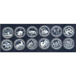 25 Cents Millenium Set 1999 Proof Sterl