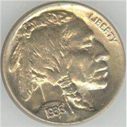 USA; 5 Cents 1936, Proof-65 Rare