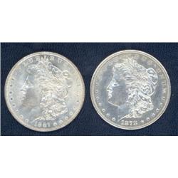 1 Dollar 1878-S, MS-62, 1 Dollar 1887, 