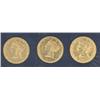 Image 1 : $5.00 Gold 1880, 1881 & 1883, EF-40 to 