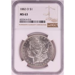 1882-O $1 Morgan Silver Dollar Coin NGC MS63