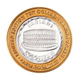 .999 Silver Caesars Palace Las Vegas, Nevada $10 Casino Limited Edition Gaming Token