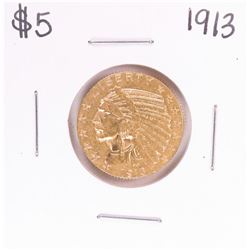 1913 $5 Indian Head Half Eagle Gold Coin