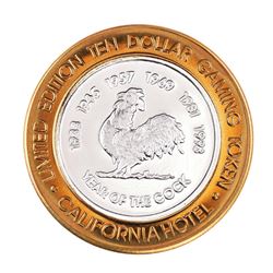 .999 Silver Sam Boyd's California Hotel $10 Casino Limited Edition Gaming Token