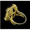 Image 3 : 10KT Yellow Gold Ladies 21.00 ctw Smoky Quartz Ring