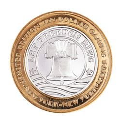 .999 Silver New York New York Casino Las Vegas $10 Limited Edition Gaming Token