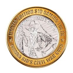 .999 Silver Sierra Sids Sparks, Nevada $10 Casino Limited Edition Gaming Token