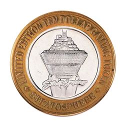.999 Silver Stratosphere Las Vegas, NV $10 Casino Limited Edition Gaming Token