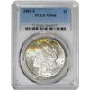 Image 1 : 1881-S $1 Morgan Silver Dollar Coin PCGS MS64 Amazing Toning
