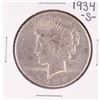 Image 1 : 1934-S $1 Peace Silver Dollar Coin