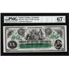 Image 1 : 1872 $20 State of South Carolina Revenue Bond Obsolete Note PMG Superb Gem Unc. 67EPQ