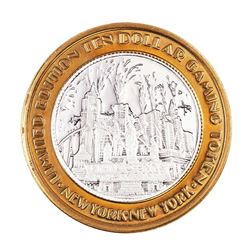 .999 Silver New York New York Casino Las Vegas $10 Limited Edition Gaming Token