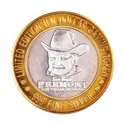 .999 Silver Sam Boyd's Fremont Las Vegas $10 Casino Limited Edition Gaming Token