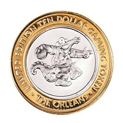 .999 Silver The Orleans Hotel & Casino Las Vegas, NV $10 Limited Edition Gaming Token