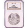 Image 1 : 1884-CC $1 Morgan Silver Dollar Coin NGC MS63