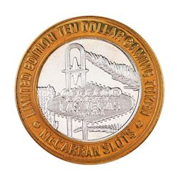 .999 Silver McCarran International Airport $10 Casino Limited Edition Gaming Token