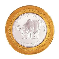 .999 Silver Sam Boyd's California Hotel $10 Casino Limited Edition Gaming Token
