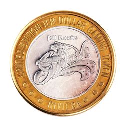 .999 Silver Riviera Hotel and Casino $10 Casino Limited Edition Gaming Token