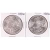 Image 1 : Lot of (2) 1886 $1 Morgan Silver Dollar Coins