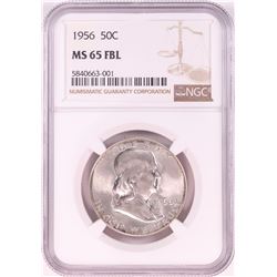 1956 Franklin Half Dollar Coin NGC MS65FBL