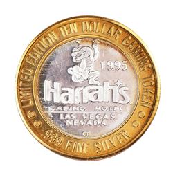 .999 Silver Harrah's Lake Tahoe, Nevada $10 Casino Limited Edition Gaming Token