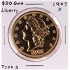 Image 1 : 1907-D $20 Liberty Head Double Eagle Gold Coin