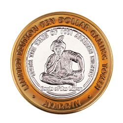 .999 Fine Silver Aladdin Resort & Casino Las Vegas $10 Limited Edition Gaming Token