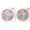 Image 1 : Lot of (2) 1881-S $1 Morgan Silver Dollar Coins