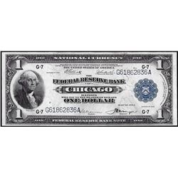 1918 $1 Federal Reserve Bank Note Chicago