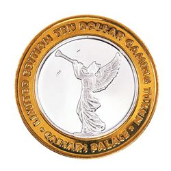 .999 Silver Caesars Palace Las Vegas, Nevada $10 Casino Limited Edition Gaming Token