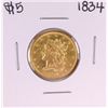 Image 1 : 1834 $5 Liberty Head Half Eagle Gold Coin