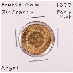 1877 Paris Mint France 20 Francs Gold Coin