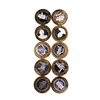 Image 2 : Mixed Lot of (10) .999 Silver Casino $10 Limited Edition Gaming Tokens