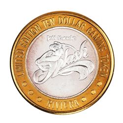 .999 Silver Riviera Hotel & Casino Las Vegas $10 Casino Limited Edition Gaming Token