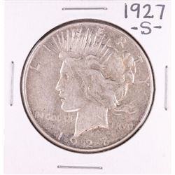 1927-S $1 Peace Silver Dollar Coin