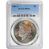 Image 2 : 1881-S $1 Morgan Silver Dollar Coin PCGS MS64 Amazing Toning