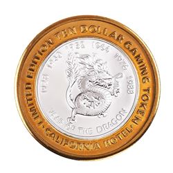 .999 Silver Sam Boyd's California Hotel $10 Casino Limited Edition Gaming Token
