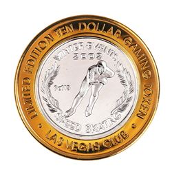 .999 Silver Las Vegas Club Nevada $10 Casino Limited Edition Gaming Token