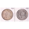 Image 1 : Lot of (2) 1900 $1 Morgan Silver Dollar Coins