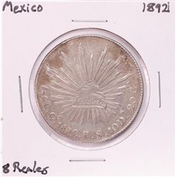 1892 Mexico 8 Reales Silver Coin