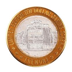 .999 Fine Silver Sam Boyd's Fremont Las Vegas, NV $10 Limited Edition Gaming Token