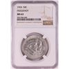Image 1 : 1924 Huguenot Centennial Commemorative Half Dollar Coin NGC MS63